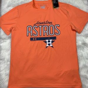 Under Armour Orange Houstan Astros T-Shirt L,XL